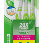 Oral-b UltraThin Extra Soft Green Sensitive Toothbrush 3pk