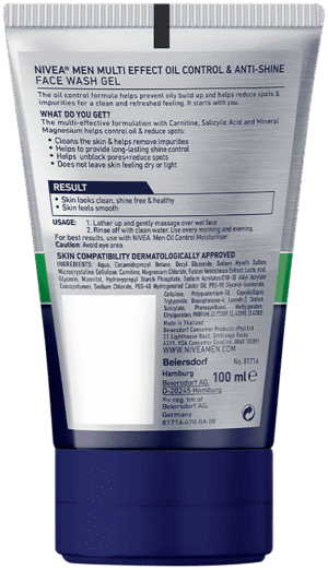 Nivea MEN Oil Control Multi-Effect Face Wash 100ml