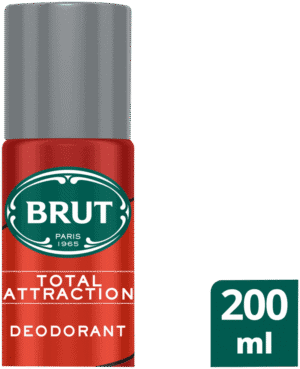 BRUT Total Attraction Aerosol Deodorant Body Spray 200ml