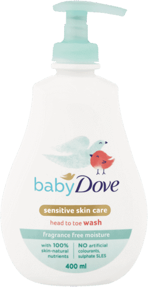 Baby Dove Fragrance-Free Head to Toe Wash 400ml