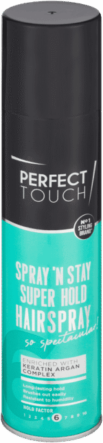 Perfect Touch Spray 'n Stay Super Hold Hairspray 250ml