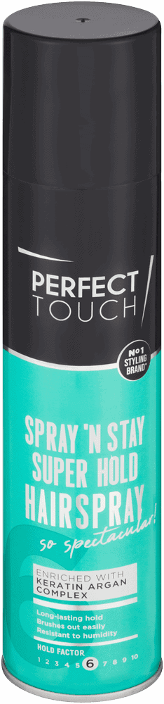 Perfect Touch Spray 'n Stay Super Hold Hairspray 250ml
