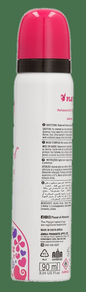 Playgirl Love Is Perfumed Body Spray 90ml