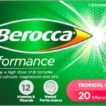 Berocca Performance Tropical Flavour Effervescent Tablets 20pk