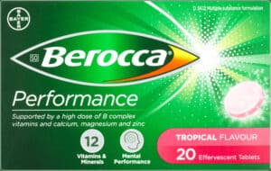 Berocca Performance Tropical Flavour Effervescent Tablets 20pk