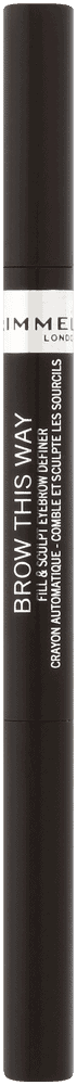 Rimmel Brow This Way Dark Brown Fill & Sculpt Eyebrow Definer 0.25g