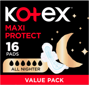 Kotex Maxi Protect All Nighter Sanitary Pads with Wings 16pk