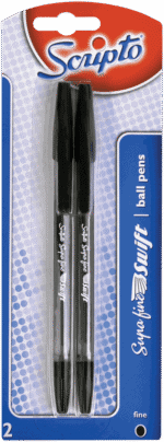 Scripto Supafine Swift Fine Ball Pens 2s