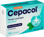 Cepacol Menthol Throat Lozenges 24pk