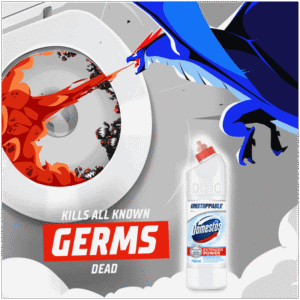 Domestos Unstoppable White & Bright Multipurpose Thick Bleach 750ml