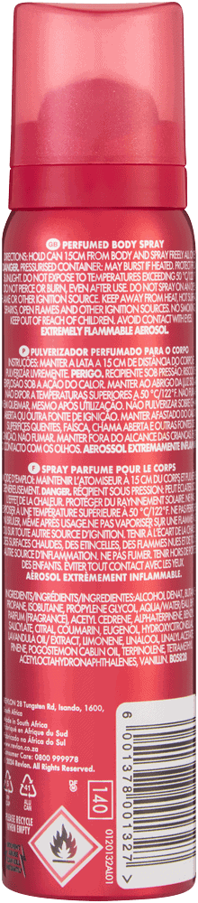 Revlon Fire & Ice Classic Perfumed Body Spray 90ml