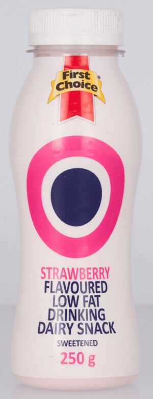 First Choice Strawberry Flavoured Low Fat Drinking Dairy Snack 250g