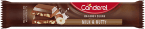 7640110701553_205511235 Canderel Milk & Nutty Chocolate Bar 27g