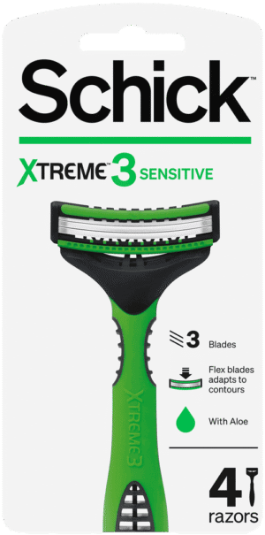 Schick Extreme 3 Sensitive Disposable Razors 4pk