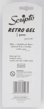 Scripto Retro Medium Gel Pen 2s
