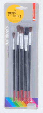 GOOD Living Assorted Paint Brushes 5pc