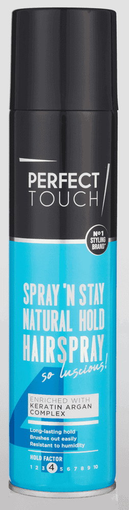 Perfect Touch Spray 'n Stay Natural Hold Hairspray 250ml