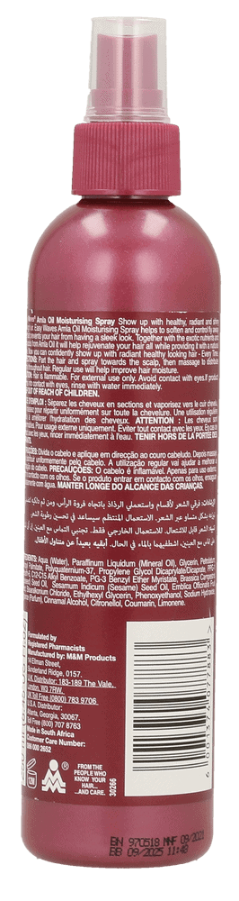 Easy Waves Amla Oil Hair Moisturiser Spray 250ml