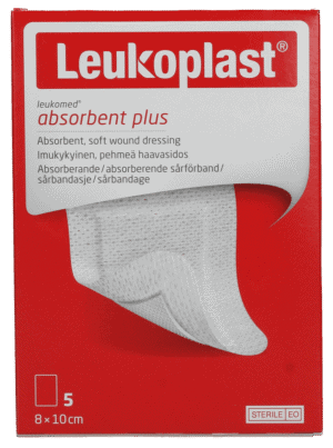 Leukoplast Leukomed Absorbent Plus Wound Dressings 5pk