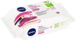 Nivea 3 in 1 Caring Cleansing Wipes 25pk