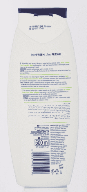 Shower To Shower Fresh Escape Body Wash 500ml