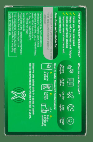 Berocca Performance Tropical Flavour Effervescent Tablets 20pk