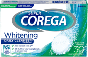 Super Corega Whitening Daily Denture Cleanser Tablets 30pk