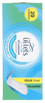 Lil-lets SmartFit Unscented Thick Pantyliners 20pk