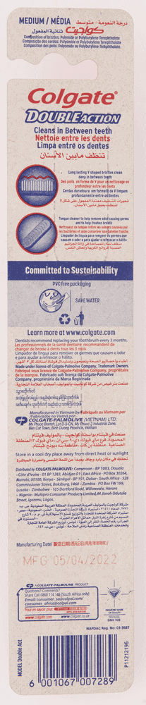 Colgate T/B DOUBLE ACTION ADULT