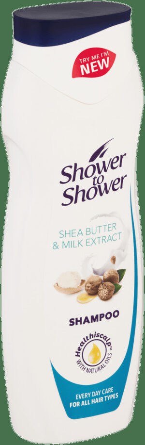 Shower To Shower Shea Butter & Milk Extract Shampoo 400ml