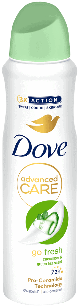 Dove Advanced Care Go Fresh Cucumber & Green Tea Go Fresh Anti-Perspirant Body Spray 150ml