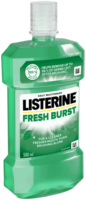 Listerine Fresh Burst Daily Mouthwash 500ml