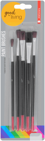 GOOD Living Assorted Paint Brushes 5pc