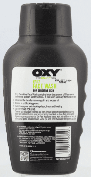 OXY Daily Face Wash for Sensitive Skin 375ml