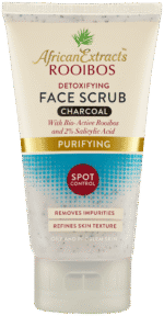 African Extracts Rooibos Purifying Charcoal Detoxifying Face Scrub 150ml