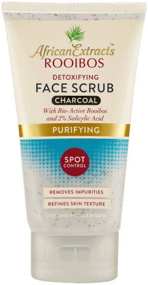 African Extracts Rooibos Purifying Charcoal Detoxifying Face Scrub 150ml