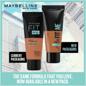 Maybelline Fit Me Soft Sand 12H Matte & Poreless Liquid Foundation 30ml