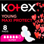 Kotex Maxi Protect Super Sanitary Pads with Wings 8pk