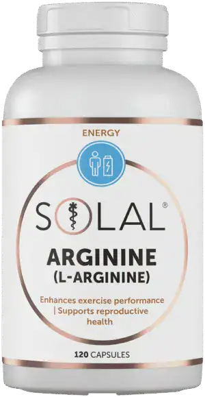 Solal Arginine (L-Arginine) Capsules 120pk