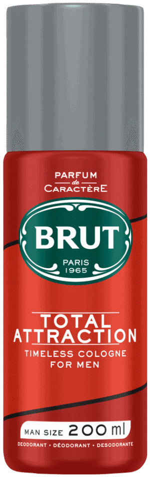 BRUT Total Attraction Aerosol Deodorant Body Spray 200ml