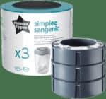 Tommee Tippee Simplee Sangenic Refill Cassette 3pk