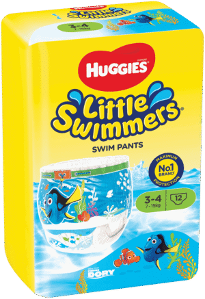 Huggies Little Swimmers Size 3-4 Disposable Nappy Swim Pants 12pk