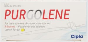 Purgolene Lemon Flavour Chronic Constipation Treatment Powder 8pk