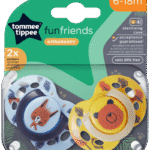 Tommee Tippee Fun Friends 6-18 Months Orthodontic Soothers 2pk