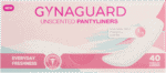 Gynaguard Regular Unscented Pantyliners 40pk