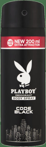 Playboy Code Black Deodorant Body Spray 200ml