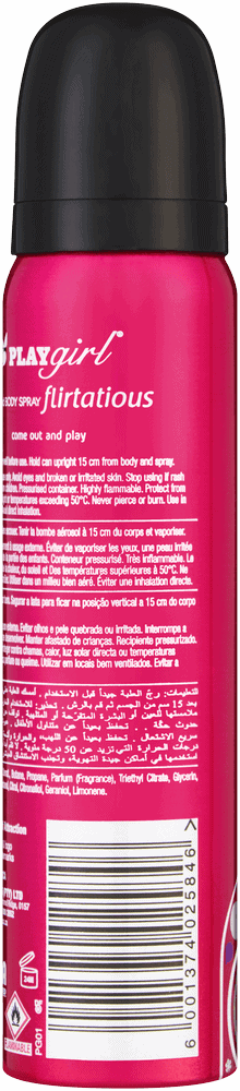 Playgirl Flirtatious Perfumed Body Spray 90ml