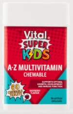 Vital Kids Multivitamin Raspberry Flavour A-Z Multivitamin Chewable Tablets 60pk
