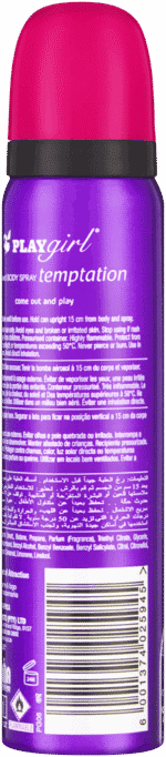 Playgirl Temptation Perfumed Body Spray 90ml