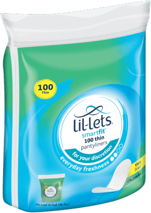 Lil-lets SmartFit Thin Unscented Pantyliners 100pk